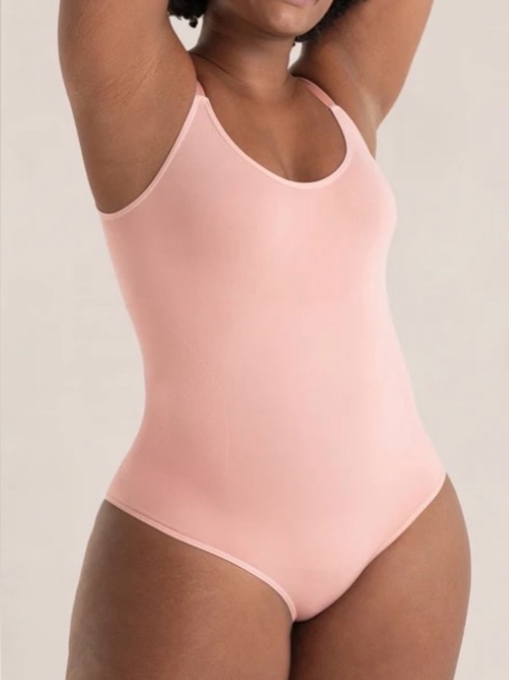Shapermint Women’s Blush Pink Tank One-Piece Bodysuit
